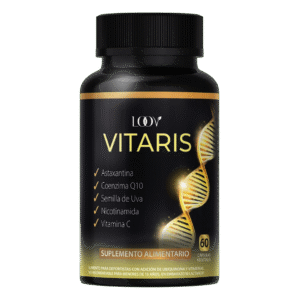suplemento alimenticio antioxidante, energizante. Con astaxantina, coenzima q10, precursores naturales de nad+ y resveratrol